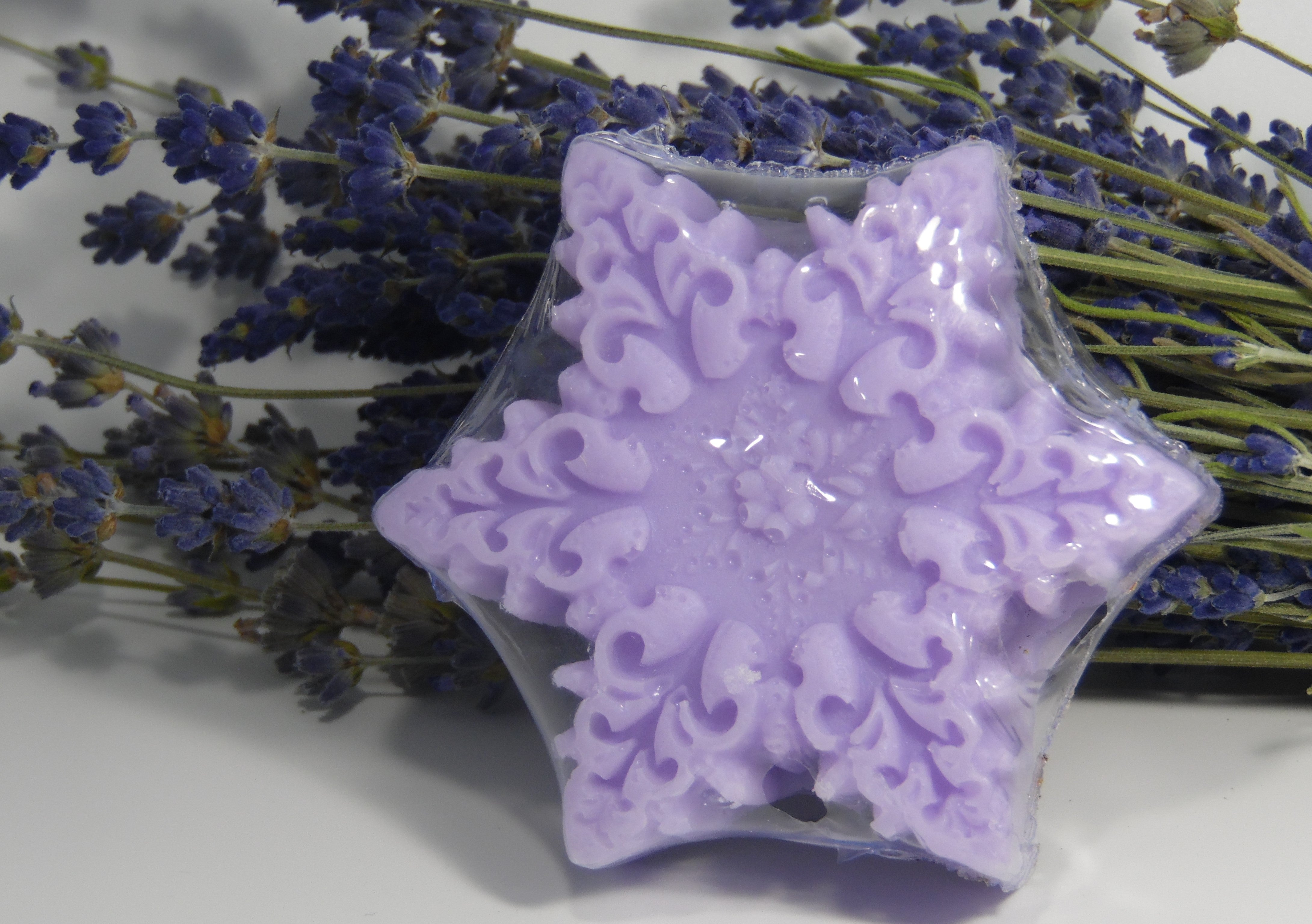 Purple Snowflake with Goat Milk Base with added Lavender Essential Oil