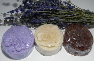 Butterfly on a Flower Lavender Scented Soaps in Goat Milk, Oatmeal, or Honey