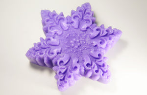 Purple Snowflake with Goat Milk Base with added Lavender Essential Oil
